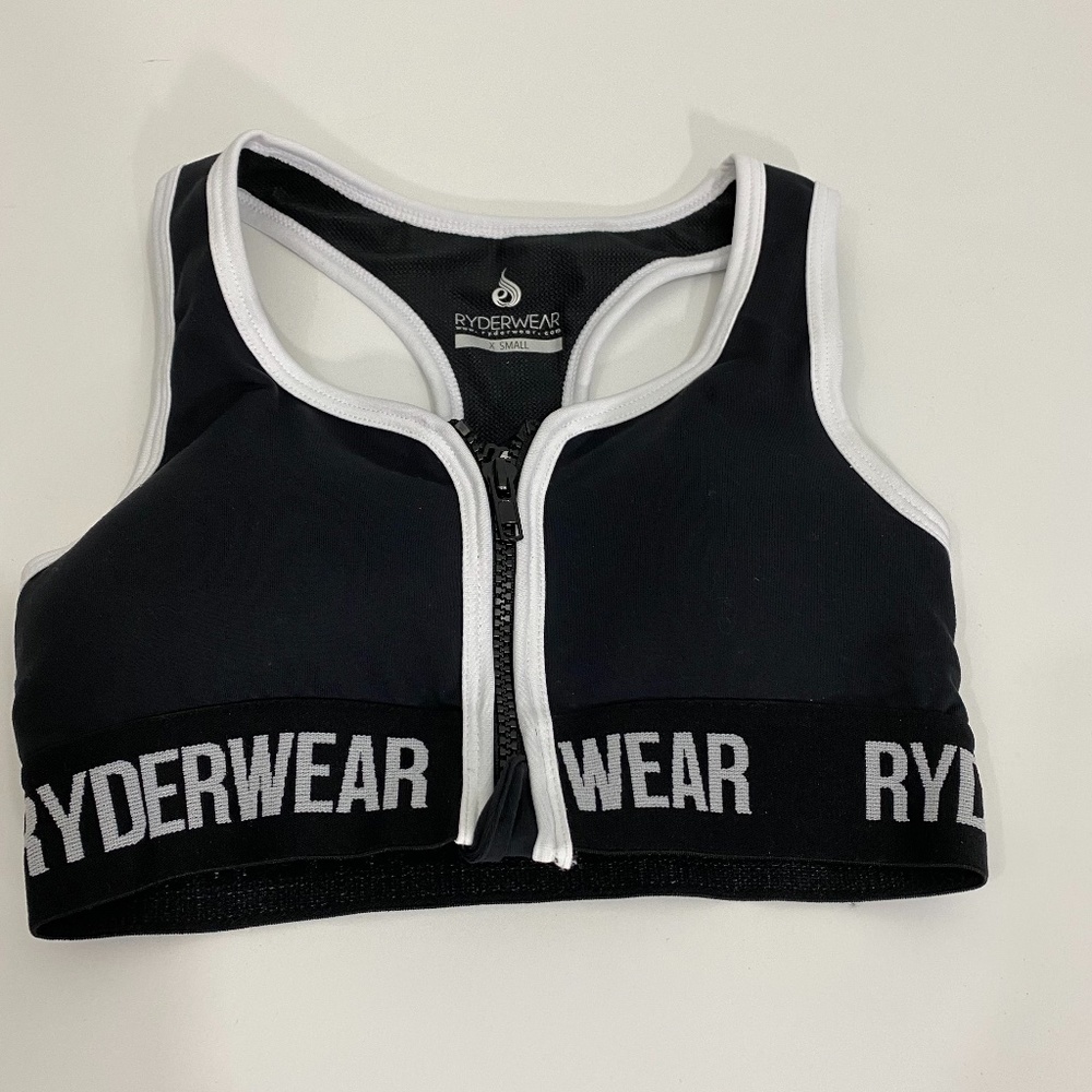 NWOT - Ryderwear Black/White Sports Bra